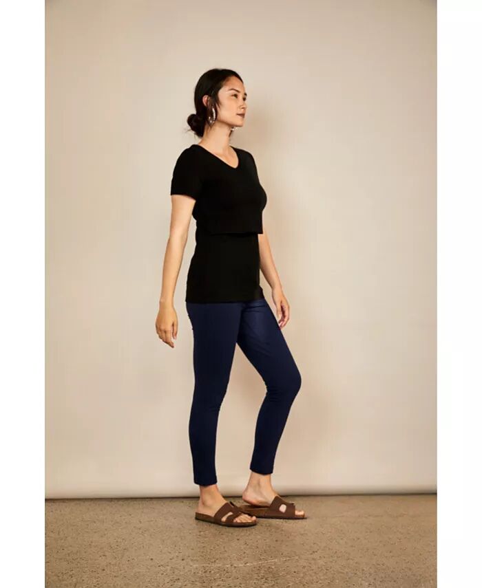 Футболка с V-образным вырезом для беременных и кормящих мам Bshirt, черный
Футболка с V-образным вырезом для беременных и кормящих мам Bshirt, черный