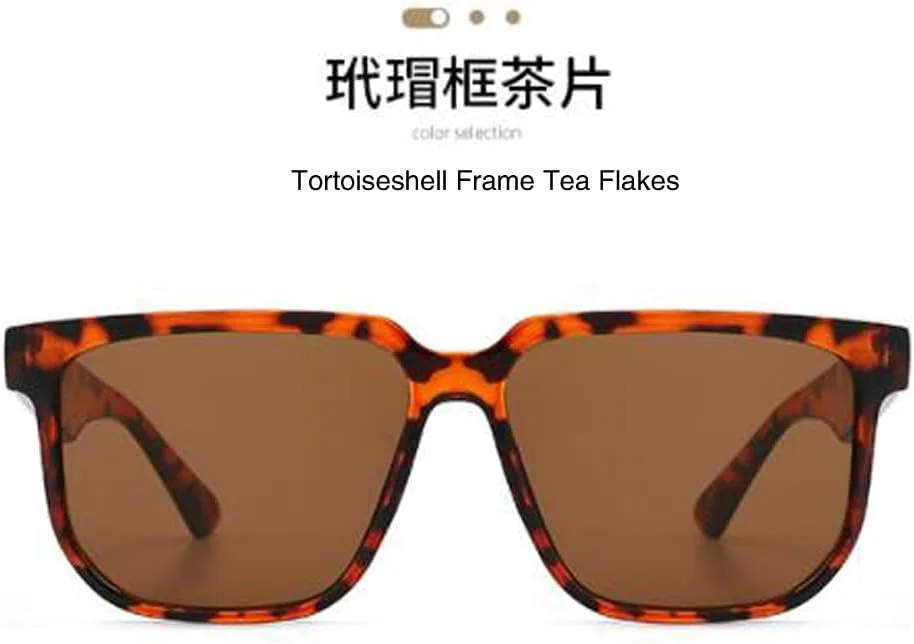 Солнцезащитные очки с большой квадратной многоугольной оправой для мужчин и женщин с защитой от ультрафиолета Weloveushop, Tortoiseshell Frame Tea Flakes
Солнцезащитные очки с большой квадратной многоугольной оправой для мужчин и женщин с защитой от ультрафиолета Weloveushop, Tortoiseshell Frame Tea Flakes
