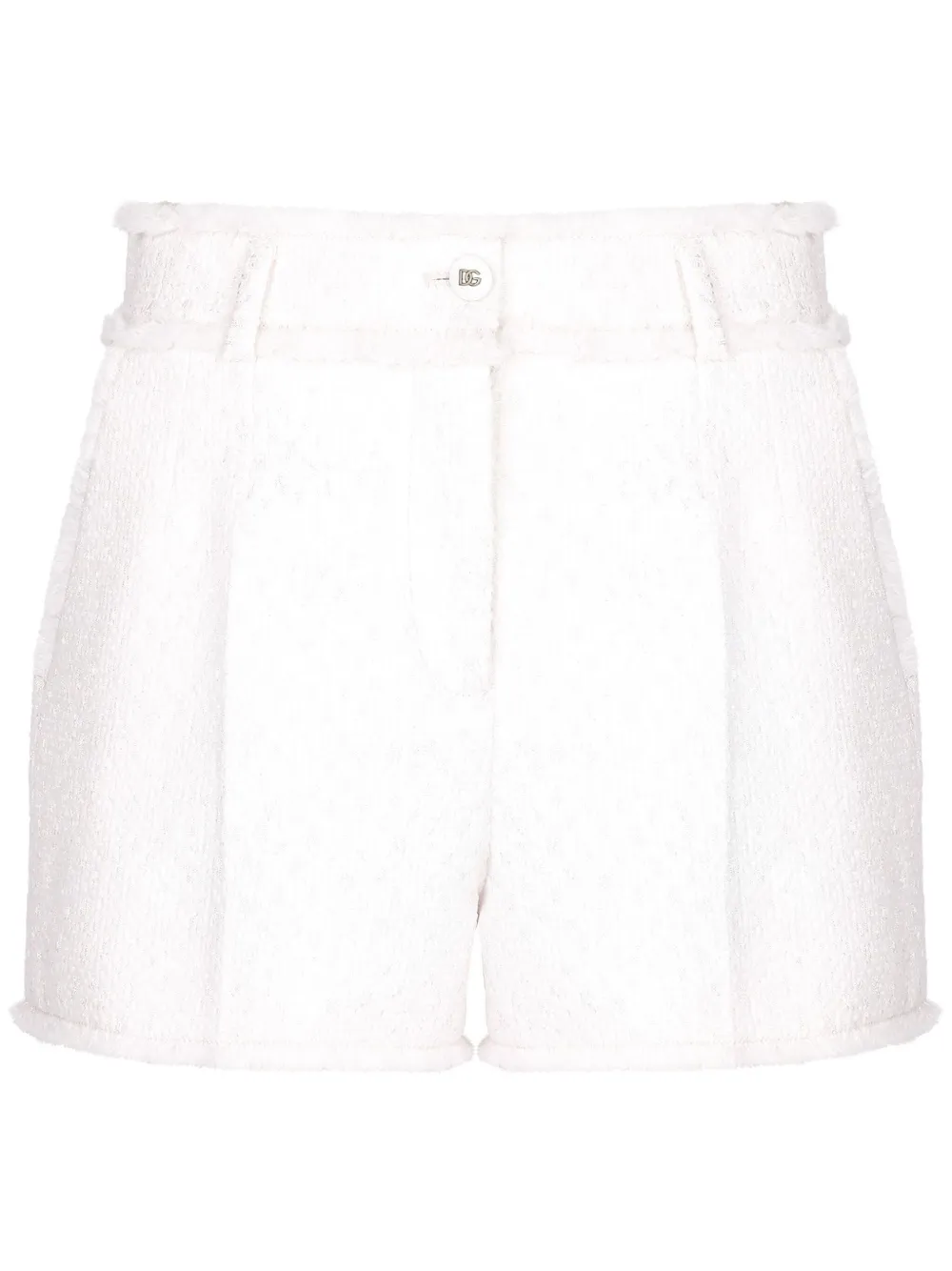 Шорты строгого кроя с бахромой Dolce & Gabbana, белый
Шорты строгого кроя с бахромой Dolce & Gabbana, белый