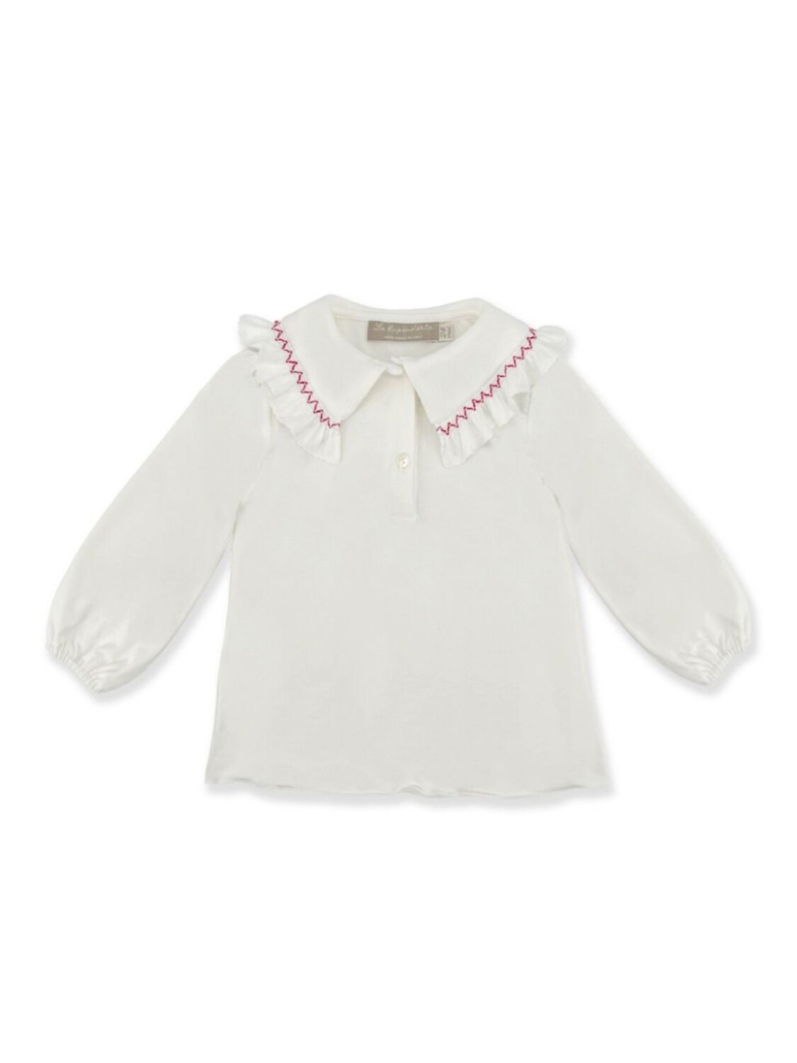 La Stupenderia рубашка поло с вышивкой, белый
La Stupenderia рубашка поло с вышивкой, белый