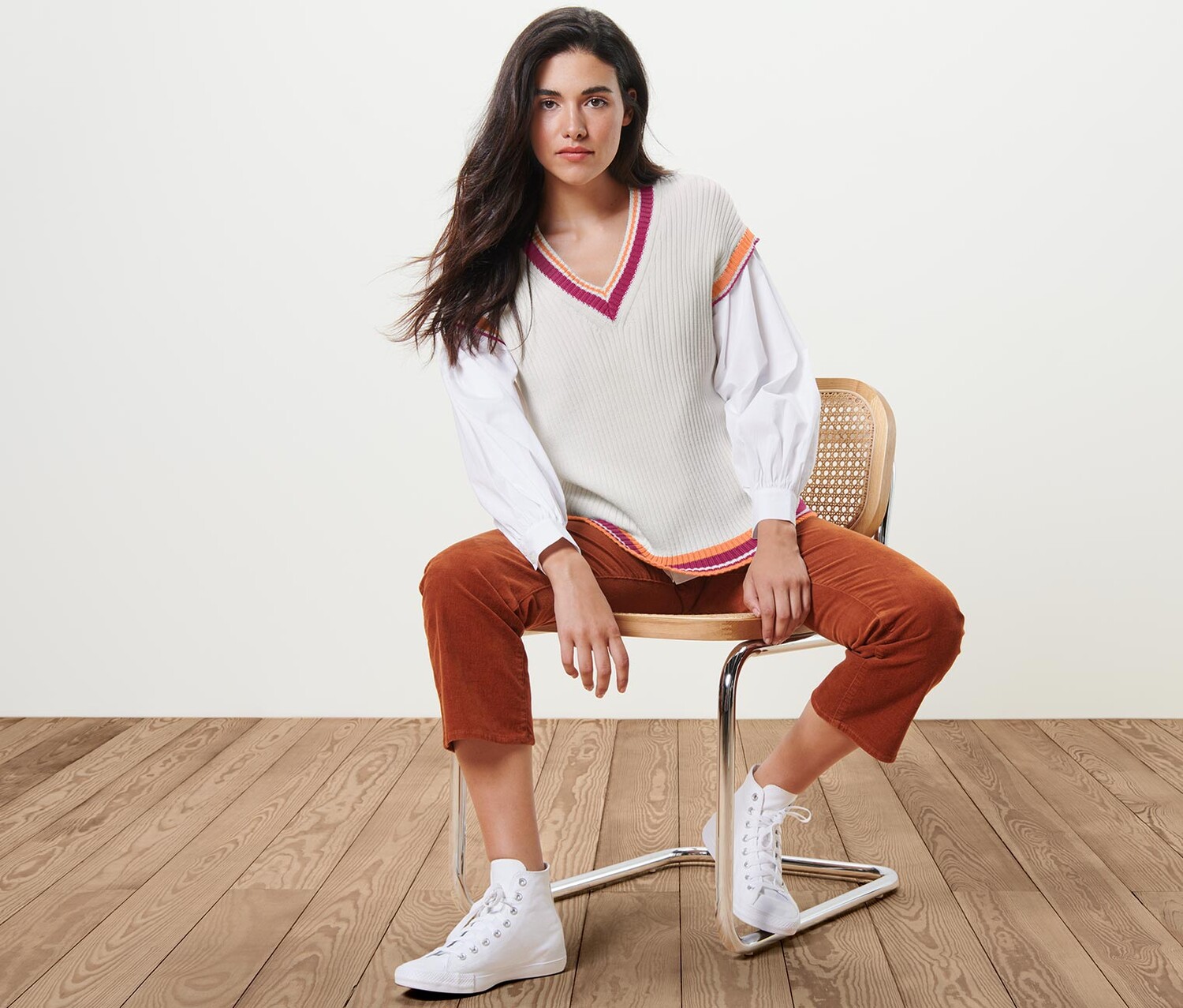 Вязаный жилет-свитер Tchibo
Вязаный жилет-свитер Tchibo