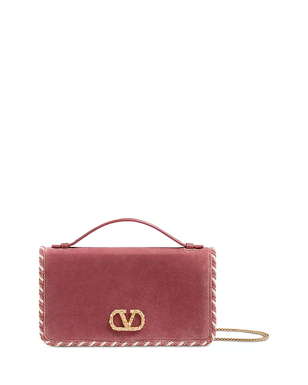 Кошелек Jewel vlogo с фирменной бархатной верхней ручкой и цепочкой Valentino Garavani, розовый
Кошелек Jewel vlogo с фирменной бархатной верхней ручкой и цепочкой Valentino Garavani, розовый
