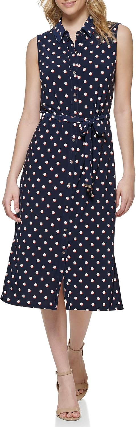 Женское платье миди с воротником на пуговицах от Tommy Hilfiger, Sky Captain/Ivory
Женское платье миди с воротником на пуговицах от Tommy Hilfiger, Sky Captain/Ivory