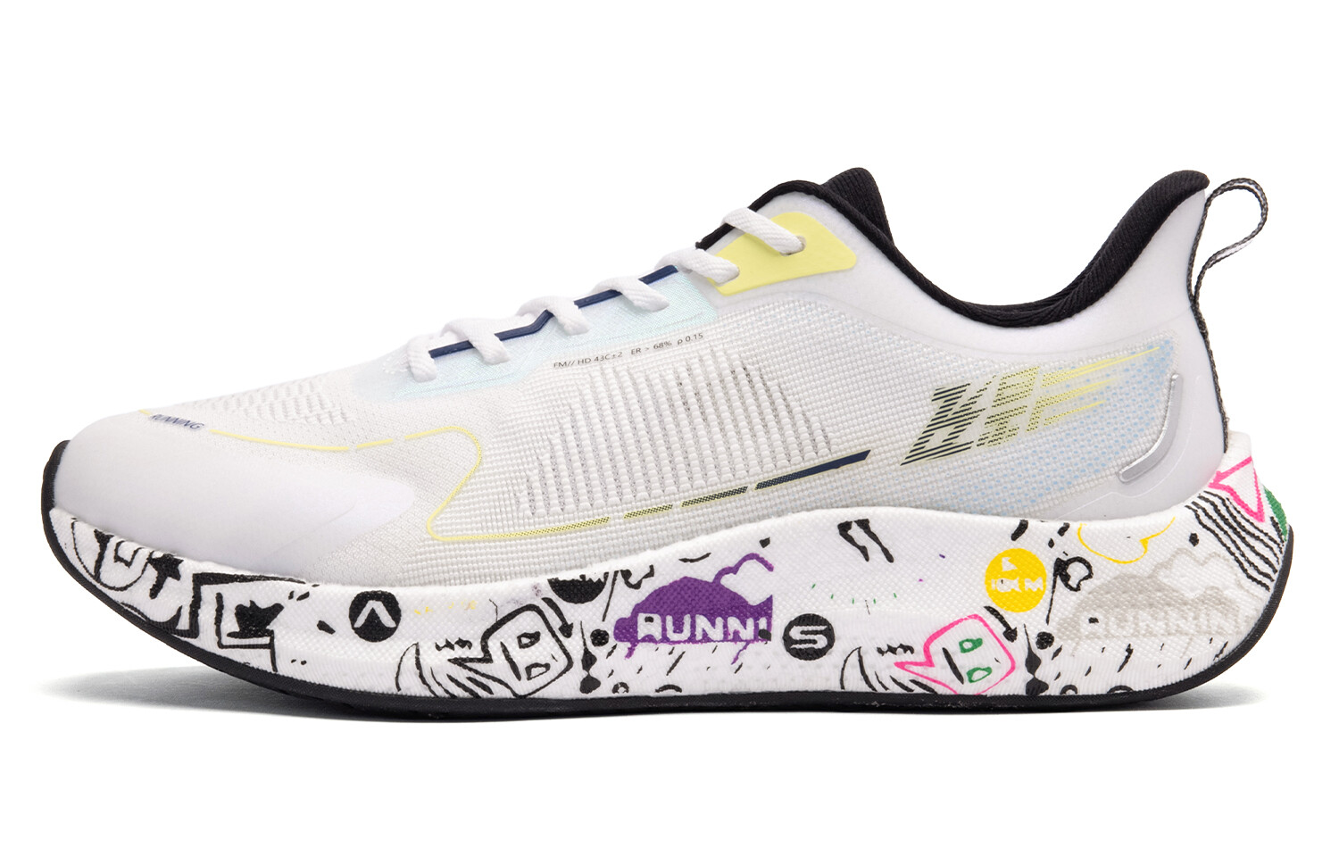 Кроссовки Flying Shadow 3.0 мужские с низким верхом, белые/желтые Qiaodan 
Кроссовки Flying Shadow 3.0 мужские с низким верхом, белые/желтые Qiaodan