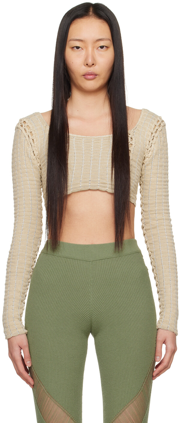 Эксклюзивная бежевая футболка с длинным рукавом SSENSE в сетку Isa Boulder
Эксклюзивная бежевая футболка с длинным рукавом SSENSE в сетку Isa Boulder