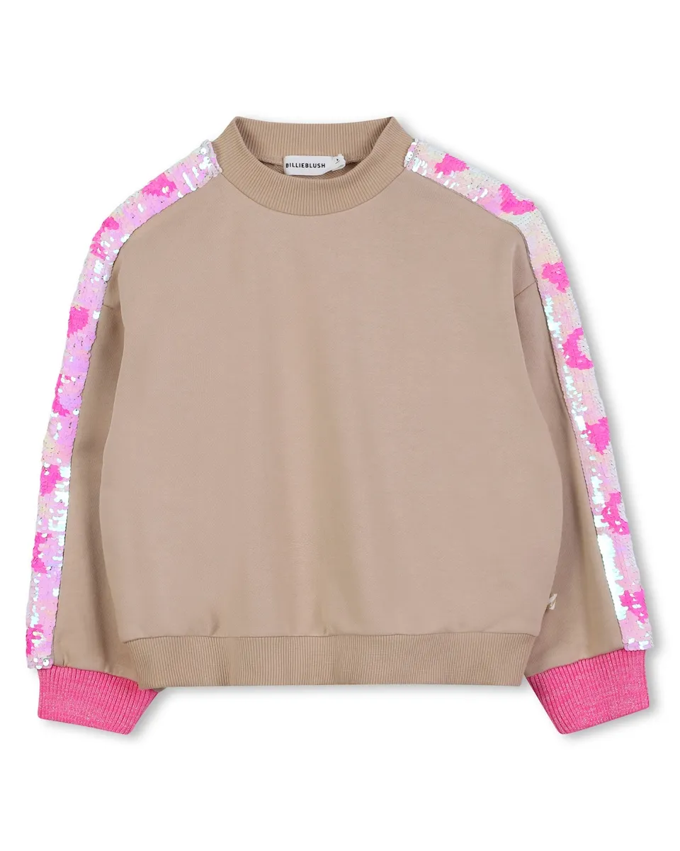Детская хлопковая толстовка натурального цвета Billieblush, бежевый/розовый
Детская хлопковая толстовка натурального цвета Billieblush, бежевый/розовый