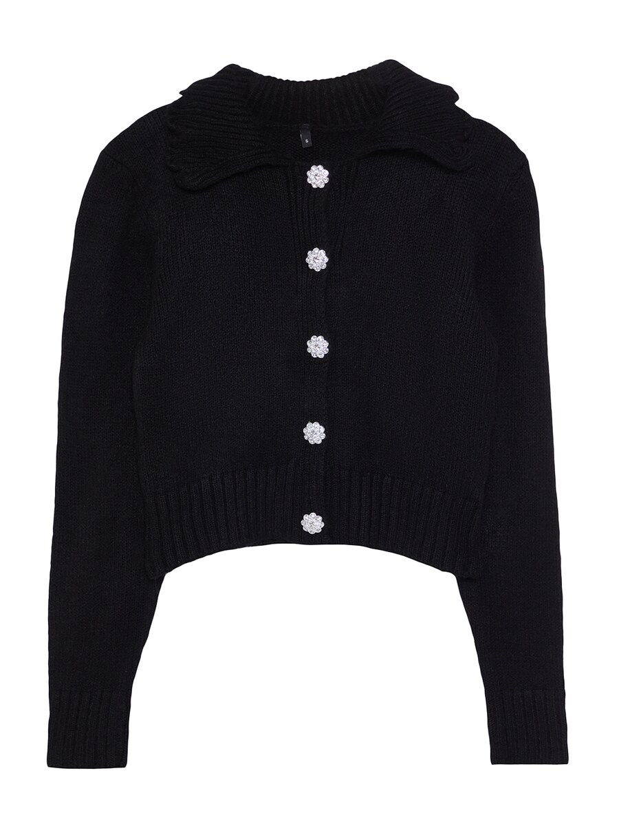 Вязаный кардиган Trendyol, черный
Вязаный кардиган Trendyol, черный