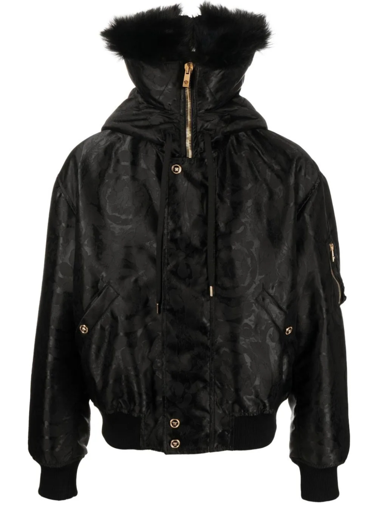 Versace куртка с меховой подкладкой и принтом, черный
Versace куртка с меховой подкладкой и принтом, черный