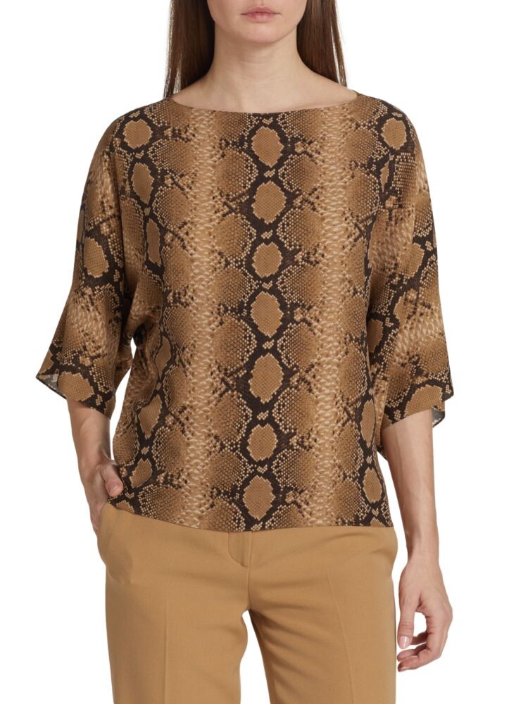 Топ Nikki со змеиным принтом Michael Kors Collection, цвет Chocolate
Топ Nikki со змеиным принтом Michael Kors Collection, цвет Chocolate