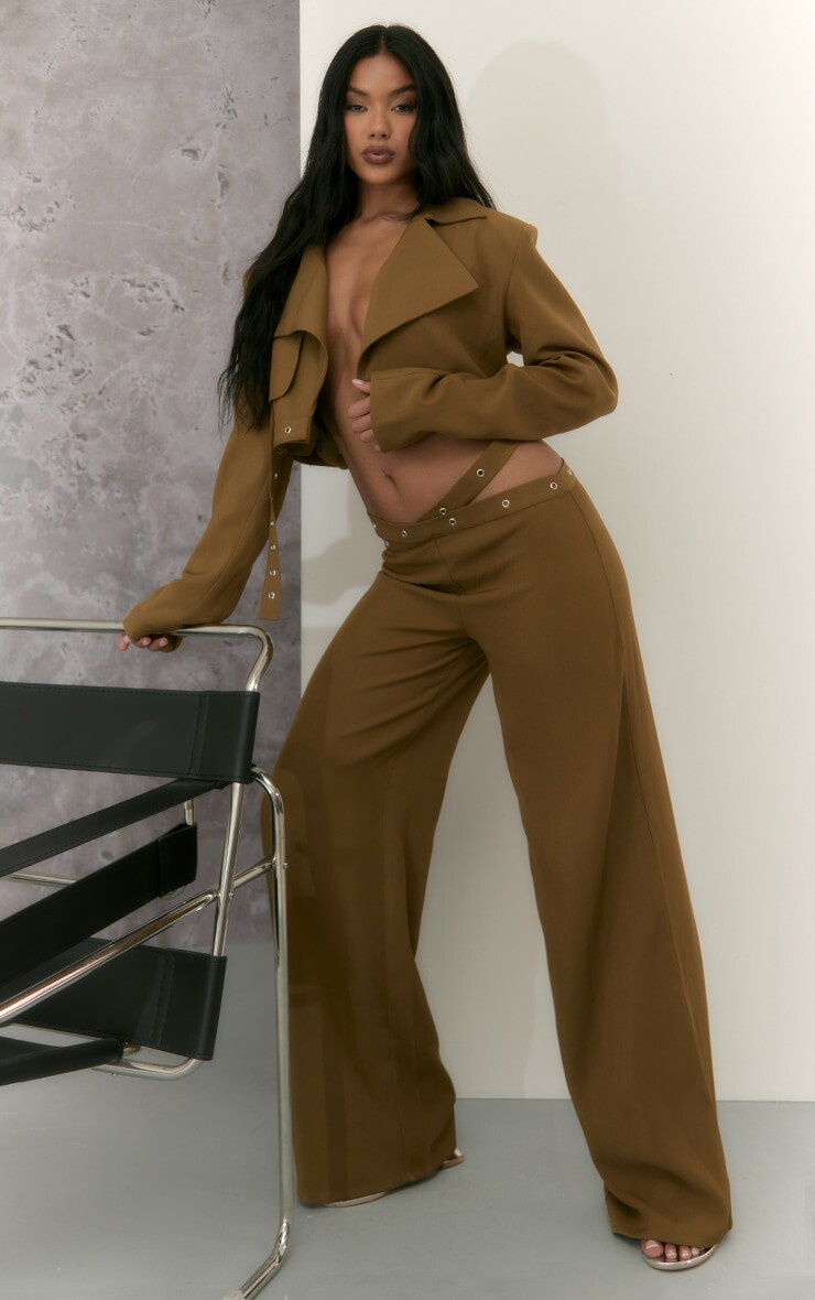 PrettyLittleThing Оливковые прямые брюки с вырезом на талии и люверсами, Зеленый, PrettyLittleThing Оливковые прямые брюки с вырезом на талии и люверсами
PrettyLittleThing Оливковые прямые брюки с вырезом на талии и люверсами, Зеленый, PrettyLittleThing Оливковые прямые брюки с вырезом на талии и люверсами