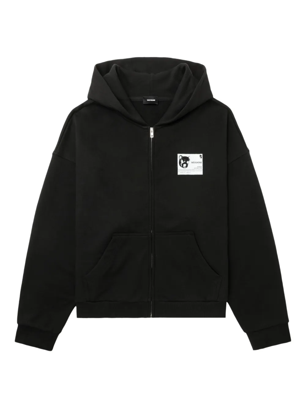 Толстовка на молнии с изображением медведя We11done, черный
Толстовка на молнии с изображением медведя We11done, черный