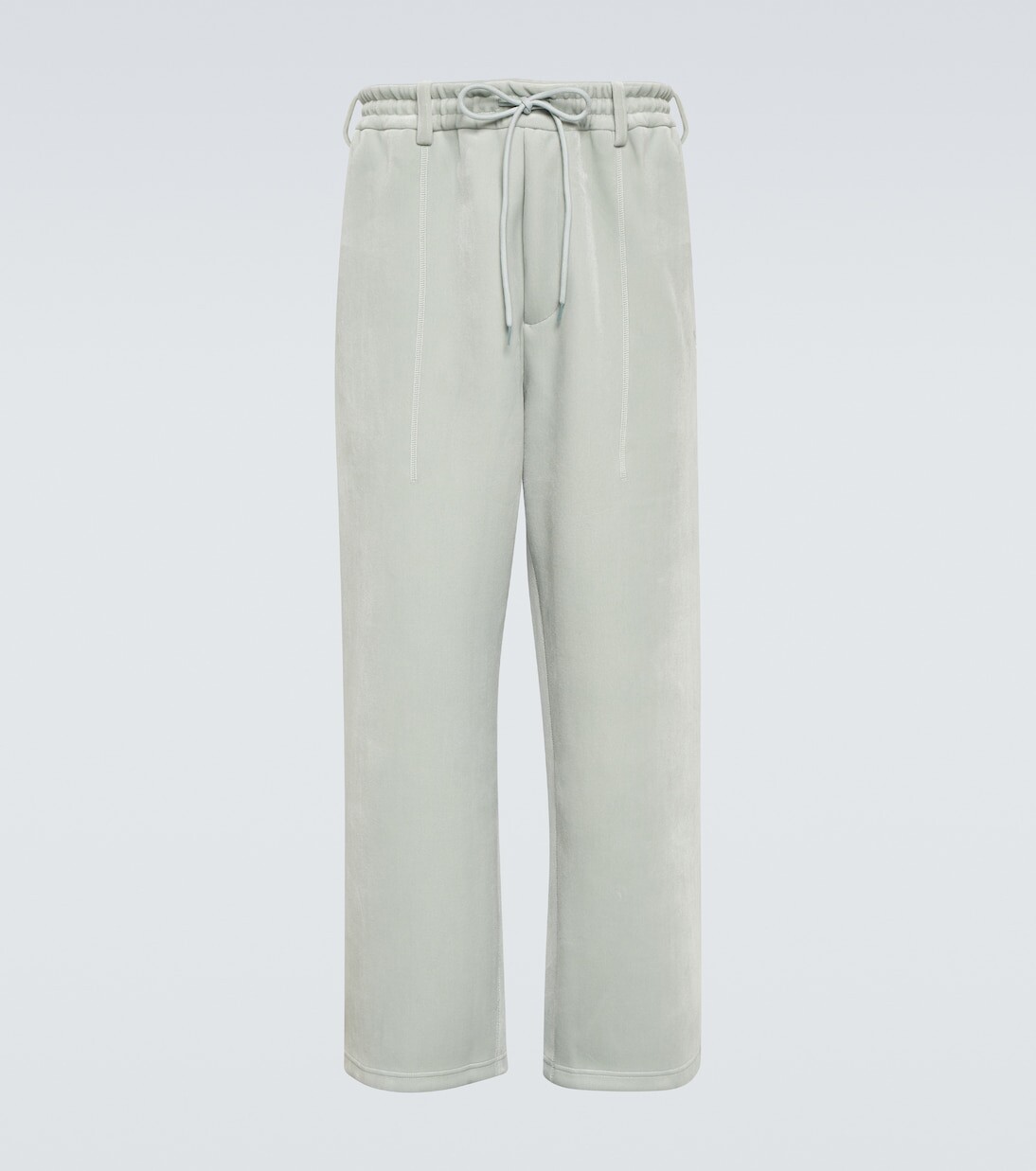 Бархатные спортивные брюки-спейсеры Y-3, серебро
Бархатные спортивные брюки-спейсеры Y-3, серебро