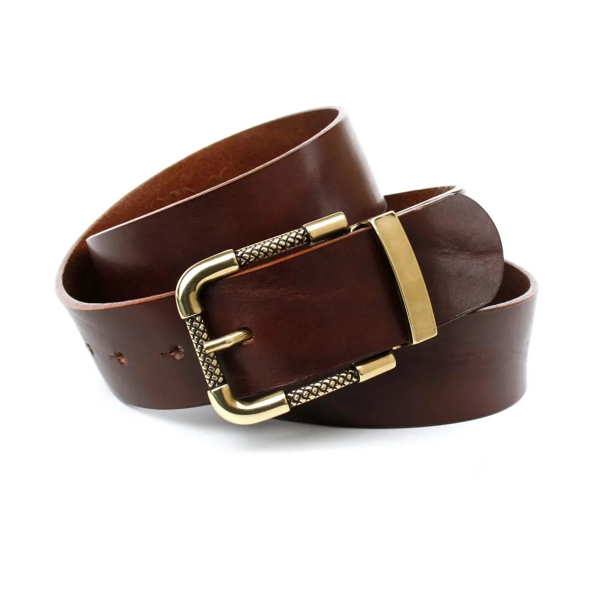 Кожаный ремень Anthoni Crown с узорчатой пряжкой золотого цвета, коричневый
Кожаный ремень Anthoni Crown с узорчатой пряжкой золотого цвета, коричневый