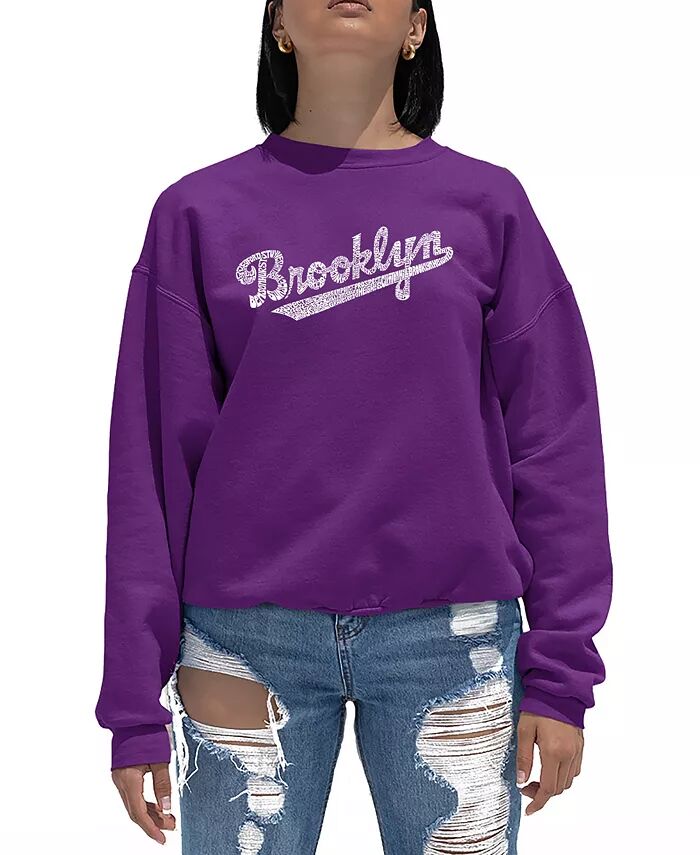 Женская толстовка с круглым вырезом Word Art Brooklyn Neighborhoods LA Pop Art, фиолетовый
Женская толстовка с круглым вырезом Word Art Brooklyn Neighborhoods LA Pop Art, фиолетовый
