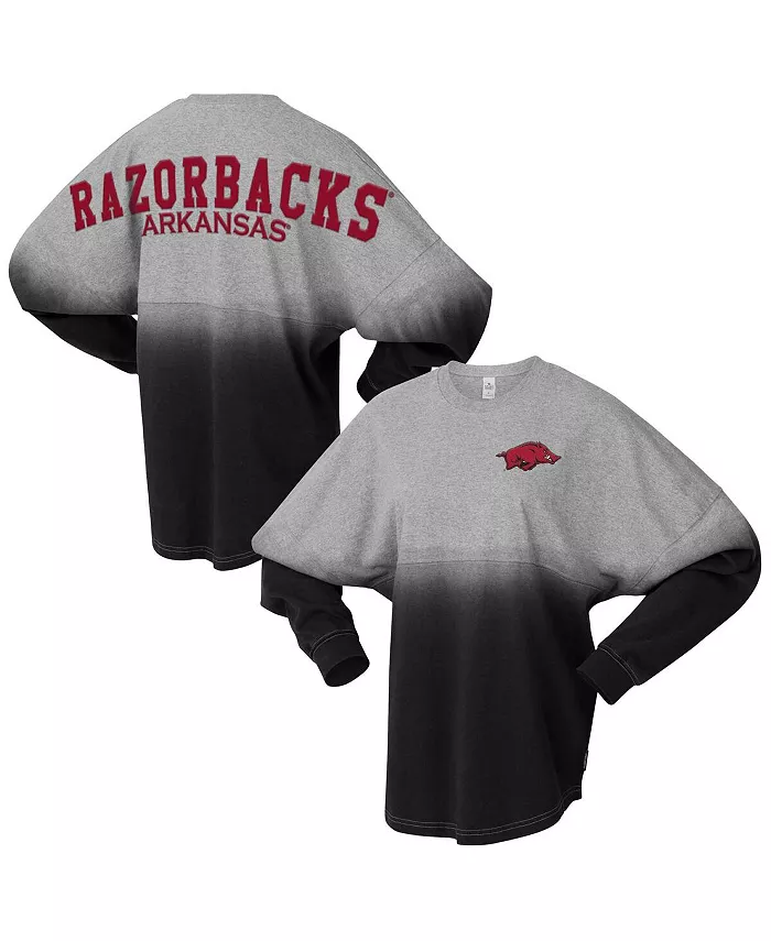 Мужская и женская черно-серая футболка Arkansas Razorbacks Ombre с длинным рукавом Spirit Jersey
Мужская и женская черно-серая футболка Arkansas Razorbacks Ombre с длинным рукавом Spirit Jersey
