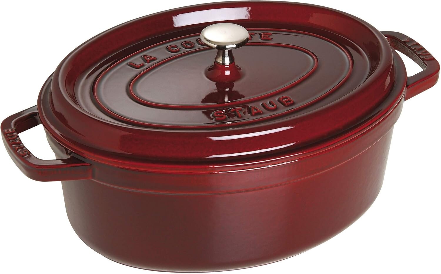 Staub La Cocotte Oval 40500-273 Pico Cocotte Oval Grenadine Red, 10,6 дюймов (27 см), большая эмалированная кастрюля для обеих рук, совместима с индукционной индукцией, Grenadine Red
Staub La Cocotte Oval 40500-273 Pico Cocotte Oval Grenadine Red, 10,6 дюймов (27 см), большая эмалированная кастрюля для обеих рук, совместима с индукционной индукцией, Grenadine Red