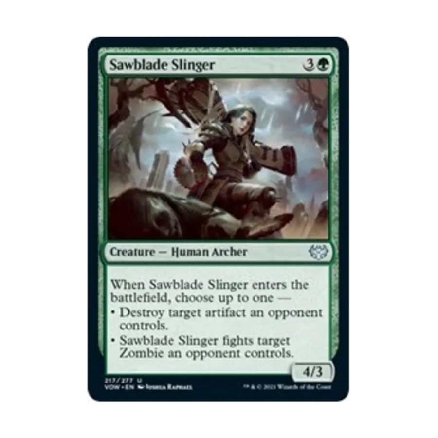 CCG Пращник с пилой (U), MTG - Innistrad: Crimson Vow
CCG Пращник с пилой (U), MTG - Innistrad: Crimson Vow