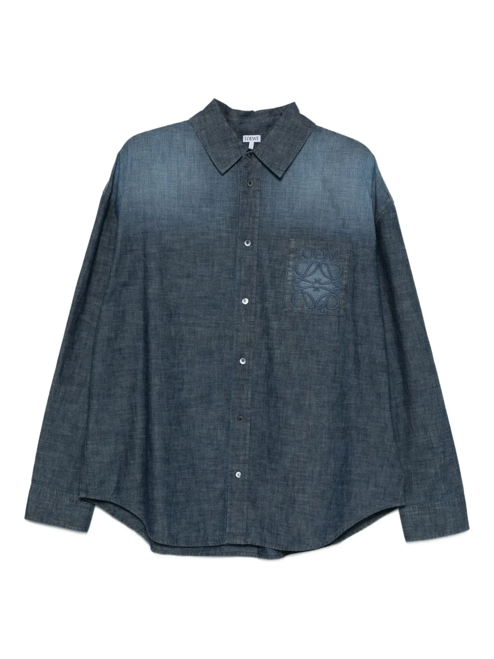 Джинсовая рубашка с вышивкой Anagram LOEWE, синий
Джинсовая рубашка с вышивкой Anagram LOEWE, синий