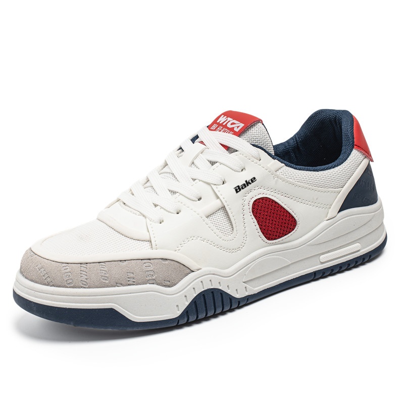 Мужские кроссовки для скейтбординга с амортизацией, дышащие и противоскользящие BAKE, White Red
Мужские кроссовки для скейтбординга с амортизацией, дышащие и противоскользящие BAKE, White Red