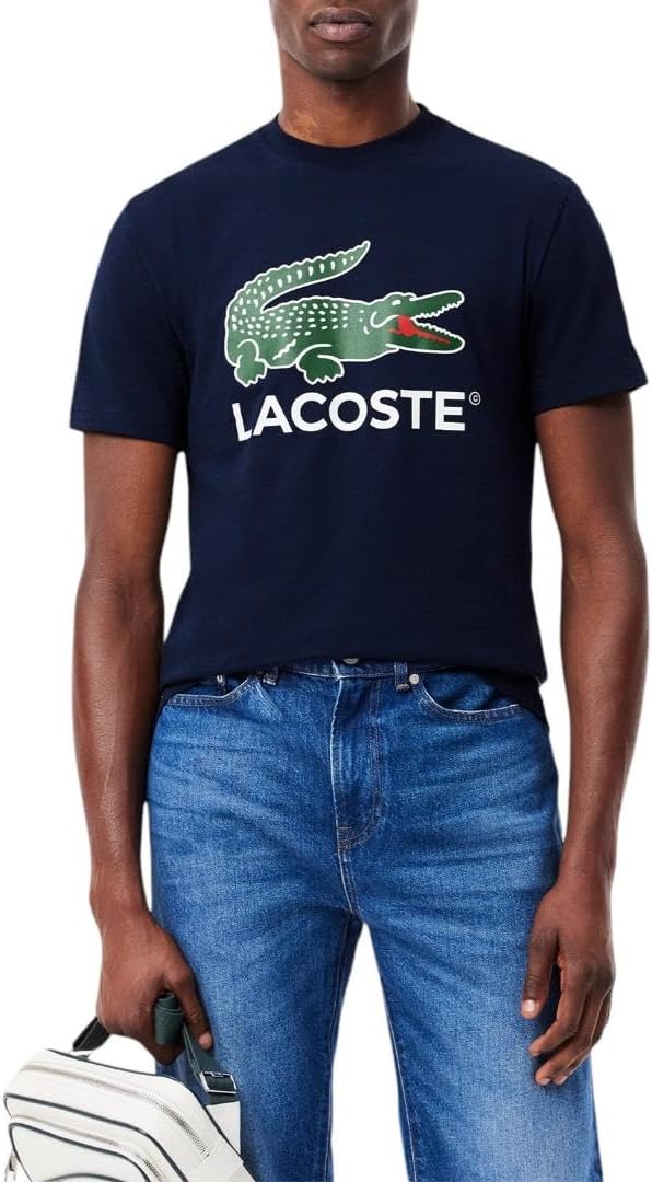 Мужская футболка Lacoste с круглым вырезом, коротким рукавом, стандартным кроем и фирменной символикой, Navy Blue
Мужская футболка Lacoste с круглым вырезом, коротким рукавом, стандартным кроем и фирменной символикой, Navy Blue