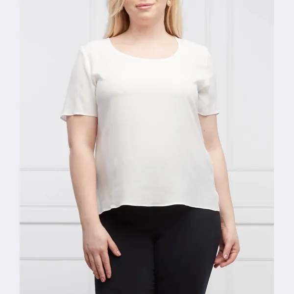 Красивая блузка стандартного кроя больших размеров с добавлением шелка Persona By Marina Rinaldi, белый
Красивая блузка стандартного кроя больших размеров с добавлением шелка Persona By Marina Rinaldi, белый