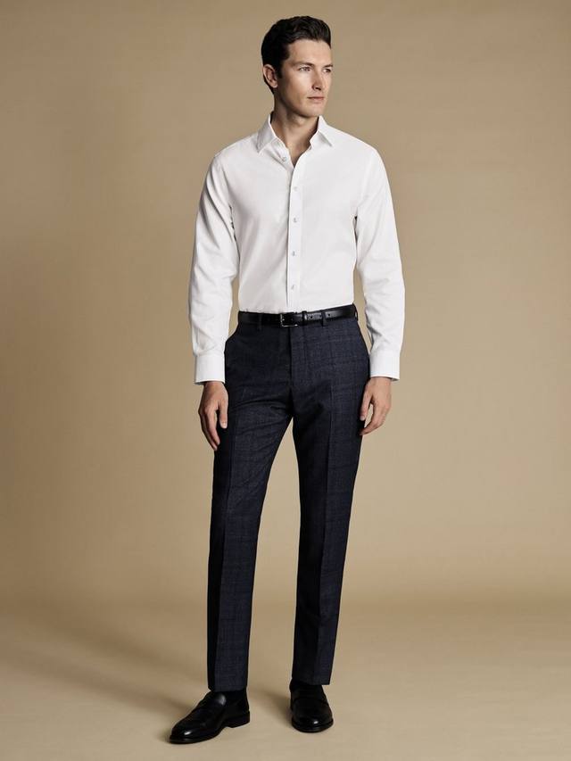 Шерстяные брюки в клетку от принца уэльского высочайшего качества Charles Tyrwhitt, темно-синий
Шерстяные брюки в клетку от принца уэльского высочайшего качества Charles Tyrwhitt, темно-синий