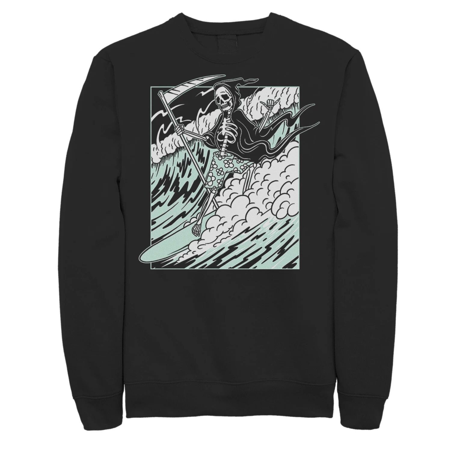 Мужская флисовая футболка с плакатом Grim Reaper Riding The Wave Licensed Character
Мужская флисовая футболка с плакатом Grim Reaper Riding The Wave Licensed Character