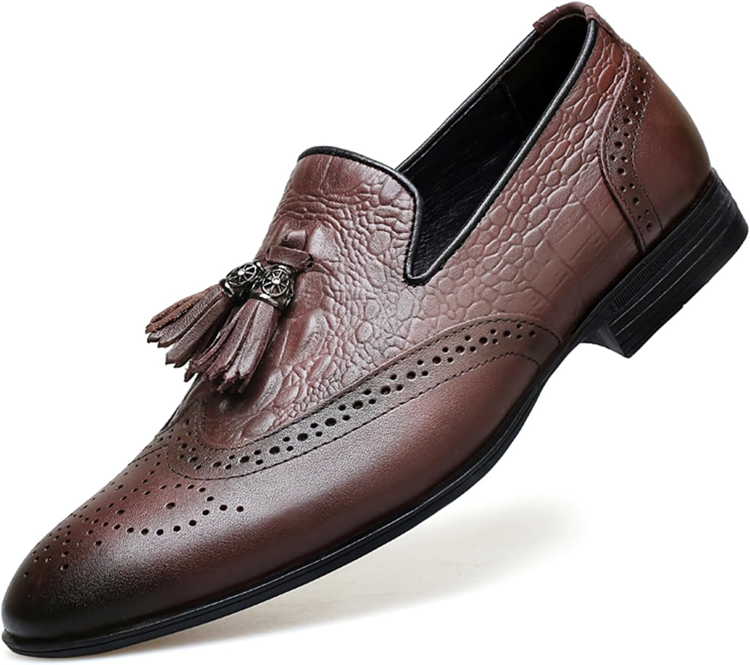 Мужские слипоны TIXEWSJH из телячьей кожи с кисточками, броги, классические лоферы с зауженным носком, нескользящие современные туфли для бизнеса, официальных мероприятий, свадеб, вечеринок и ежедневного ношения в офисе, коричневый
Мужские слипоны TIXEWSJH из телячьей кожи с кисточками, броги, классические лоферы с зауженным носком, нескользящие современные туфли для бизнеса, официальных мероприятий, свадеб, вечеринок и ежедневного ношения в офисе, коричневый