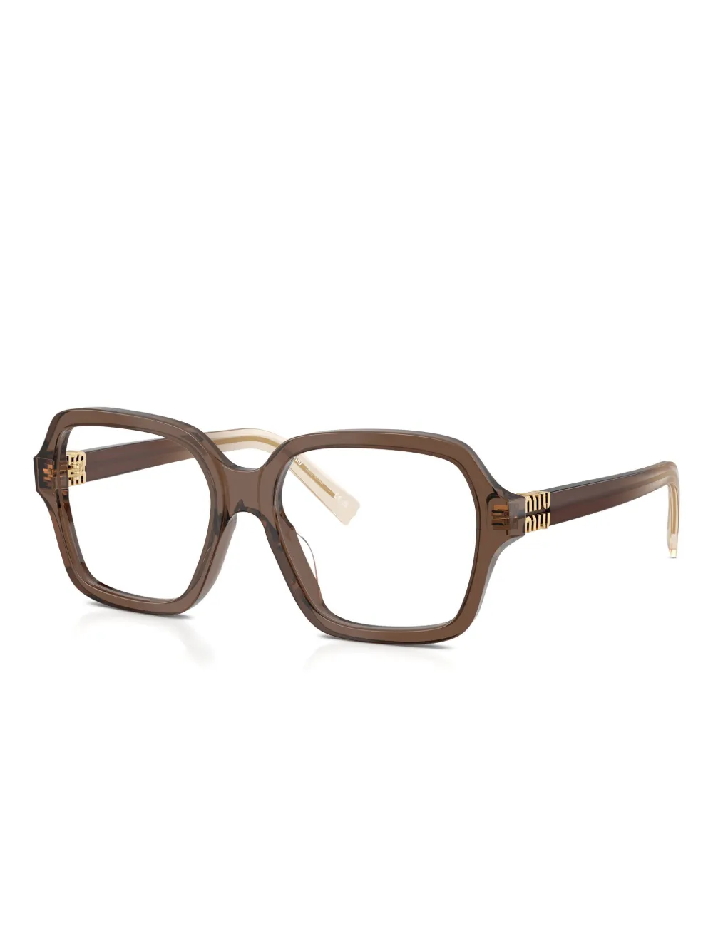 Очки в квадратной оправе Miu Miu, коричневый
Очки в квадратной оправе Miu Miu, коричневый