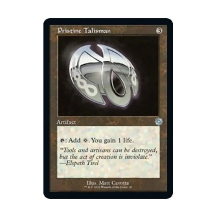 CCG Безупречный талисман (U), MTG - The Brothers' War: Retro Frame Artifacts
CCG Безупречный талисман (U), MTG - The Brothers' War: Retro Frame Artifacts