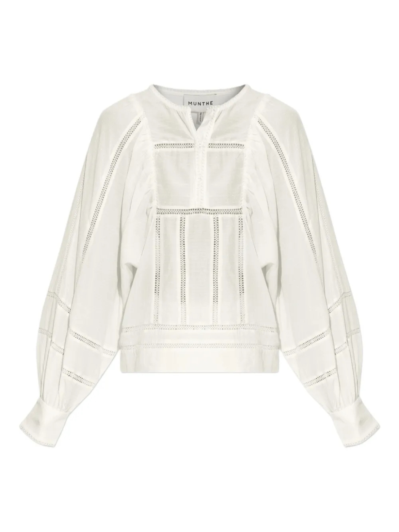 Блузка с вышитыми рукавами-фонариками MUNTHE, белый
Блузка с вышитыми рукавами-фонариками MUNTHE, белый