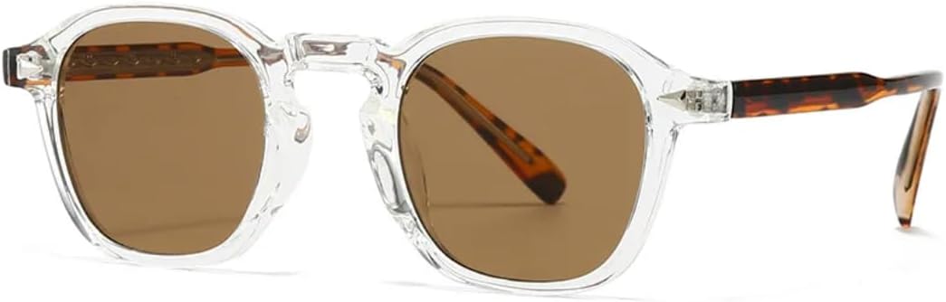 Популярные солнцезащитные очки для женщин и мужчин в стиле ретро с заклепками, защита от УФ-излучения UV400 (C3, прозрачные, чайного цвета) TVTBBVV, C3 Transparent Tea
Популярные солнцезащитные очки для женщин и мужчин в стиле ретро с заклепками, защита от УФ-излучения UV400 (C3, прозрачные, чайного цвета) TVTBBVV, C3 Transparent Tea