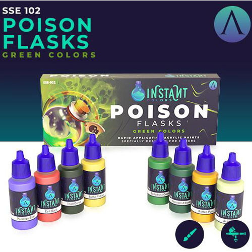 Аксессуары Scale 75 USA Scale Instant Color: Poison Flasks - Green Colors 
Аксессуары Scale 75 USA Scale Instant Color: Poison Flasks - Green Colors
