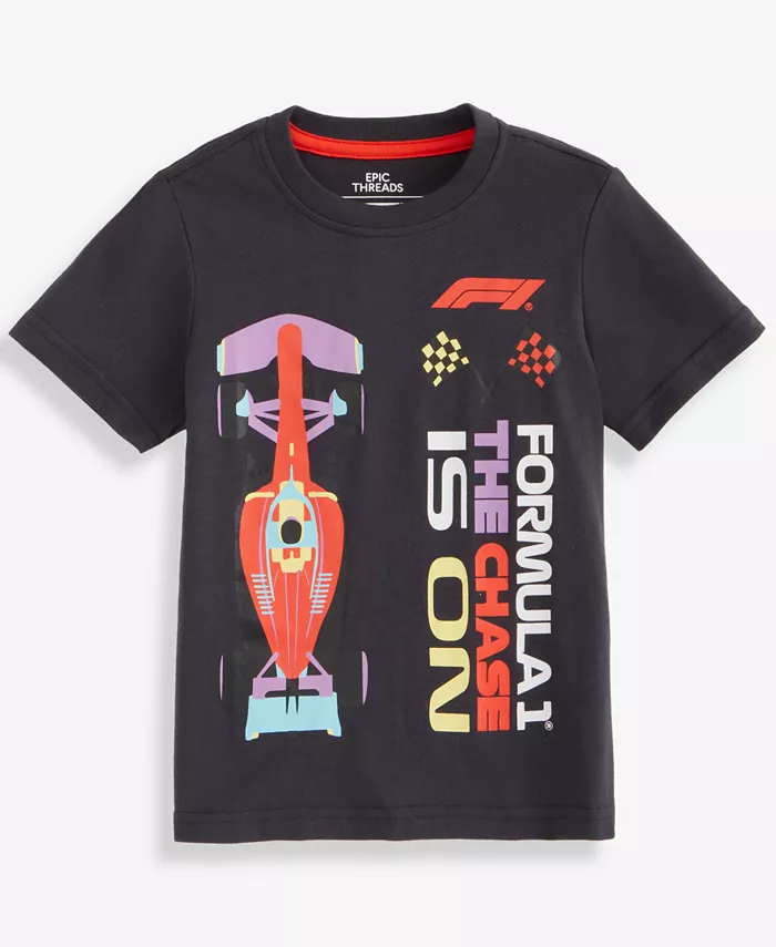 Футболка для мальчиков 2T-4T с принтом гоночной машины Epic Threads, черный
Футболка для мальчиков 2T-4T с принтом гоночной машины Epic Threads, черный