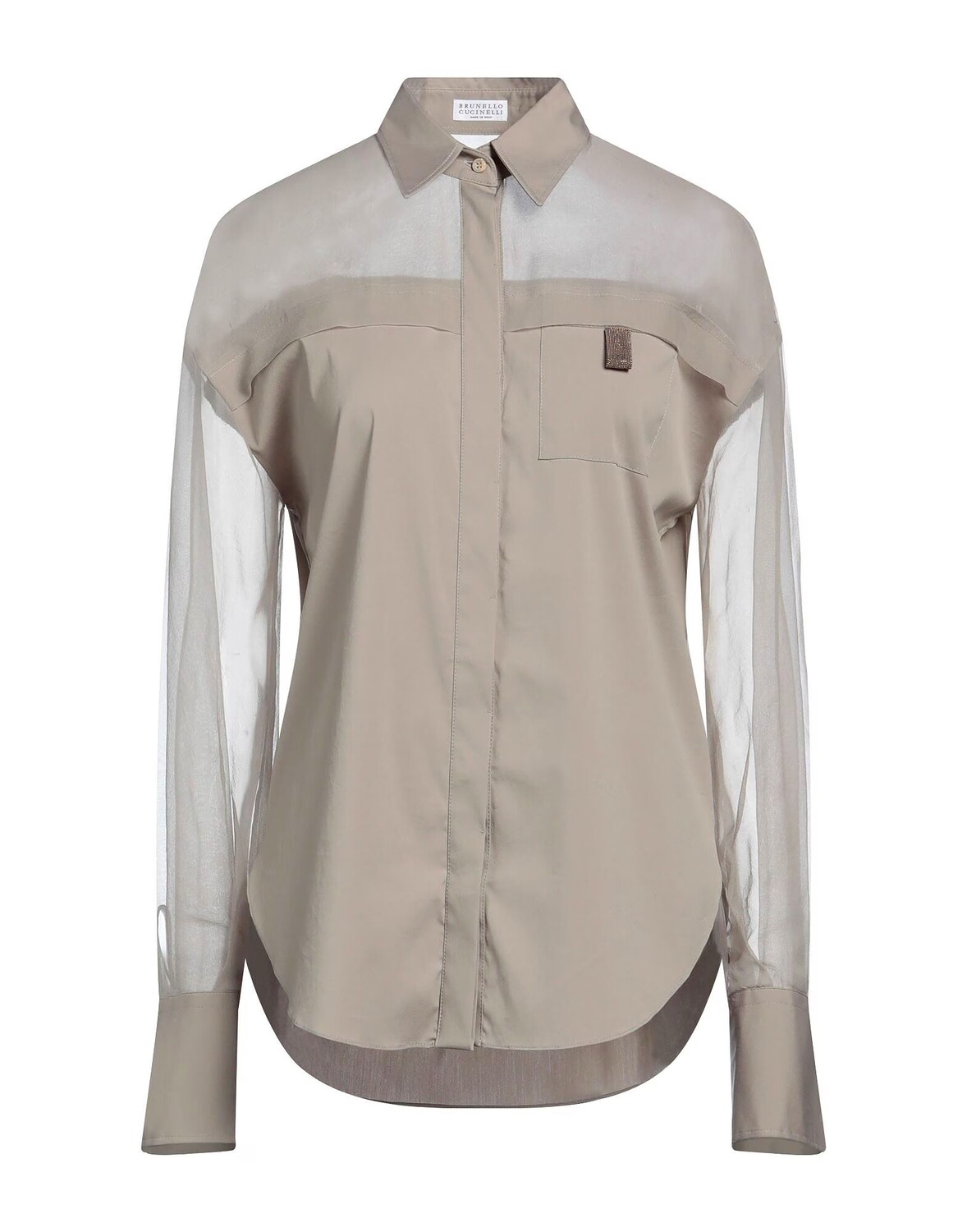 Рубашка Brunello Cucinelli, хаки
Рубашка Brunello Cucinelli, хаки