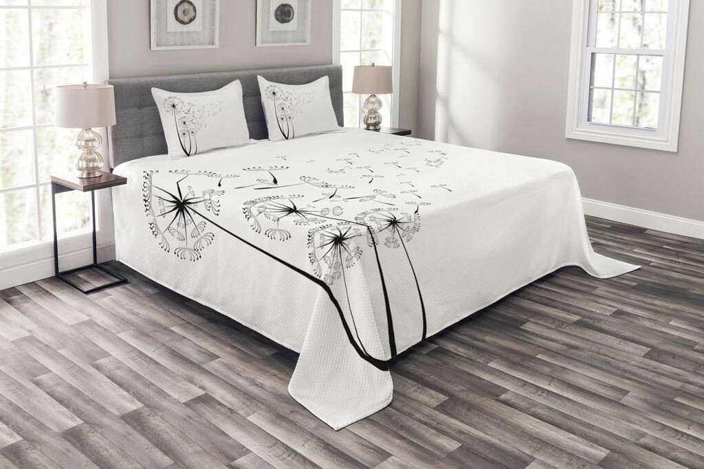 ABAKUHAUS Комплект покрывала «Одуванчик», семена, раздутые ветром, комплект с моющимися наволочками, для односпальных кроватей 220 x 220 см, белый черный
ABAKUHAUS Комплект покрывала «Одуванчик», семена, раздутые ветром, комплект с моющимися наволочками, для односпальных кроватей 220 x 220 см, белый черный