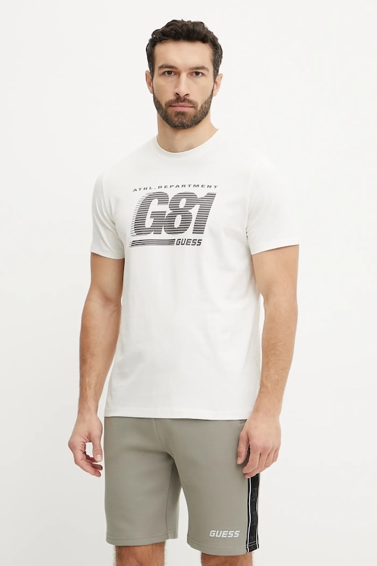 Хлопковая футболка CORMS Guess, бежевый
Хлопковая футболка CORMS Guess, бежевый