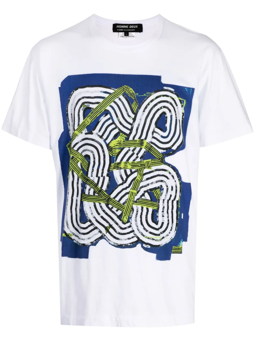 Хлопковая футболка с графическим принтом Comme des Garçons Homme Deux, белый
Хлопковая футболка с графическим принтом Comme des Garçons Homme Deux, белый