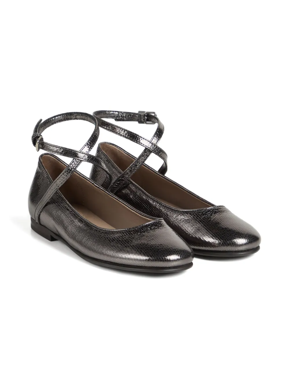 Кожаные балетки Brunello Cucinelli Kids, серый
Кожаные балетки Brunello Cucinelli Kids, серый