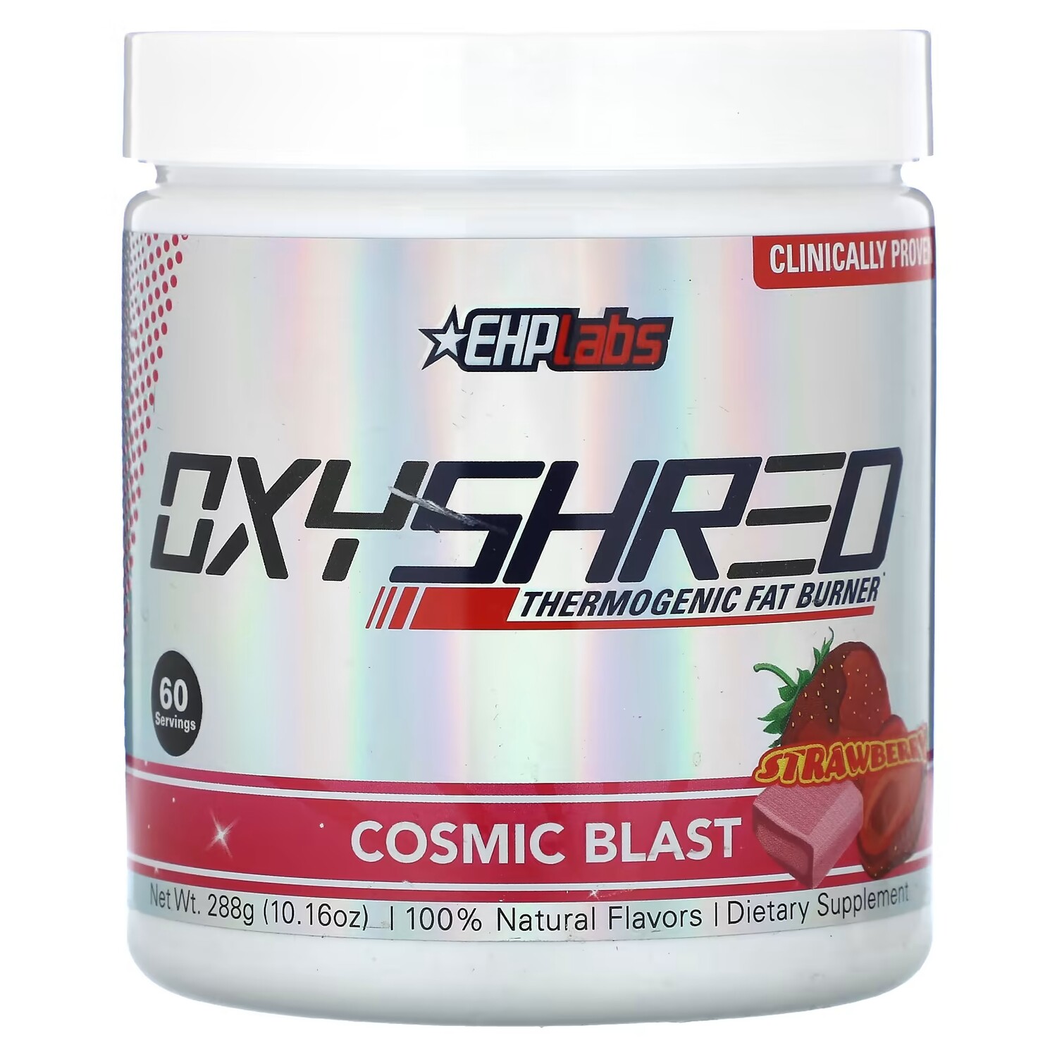 Термогенный сжигатель жира EHPlabs OxyShred Cosmic Blast клубника, 288 г
Термогенный сжигатель жира EHPlabs OxyShred Cosmic Blast клубника, 288 г