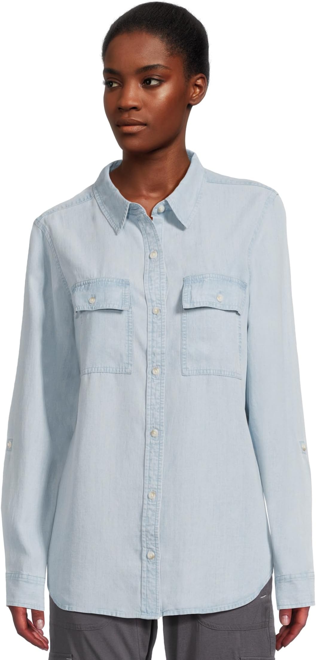 Женская мягкая рубашка из стираного тенселя L.L.Bean, Chambray Blue
Женская мягкая рубашка из стираного тенселя L.L.Bean, Chambray Blue