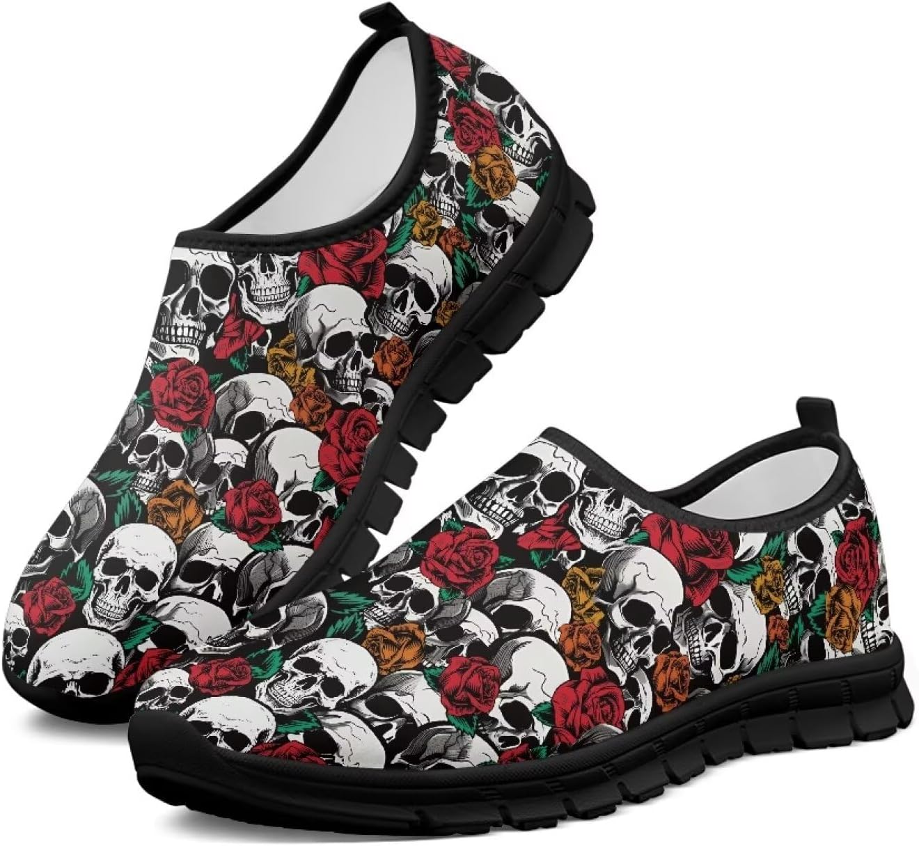 Мужские слипоны, модные повседневные кроссовки для мужчин, удобная обувь для ходьбы Fonplted, Skull Rose
Мужские слипоны, модные повседневные кроссовки для мужчин, удобная обувь для ходьбы Fonplted, Skull Rose