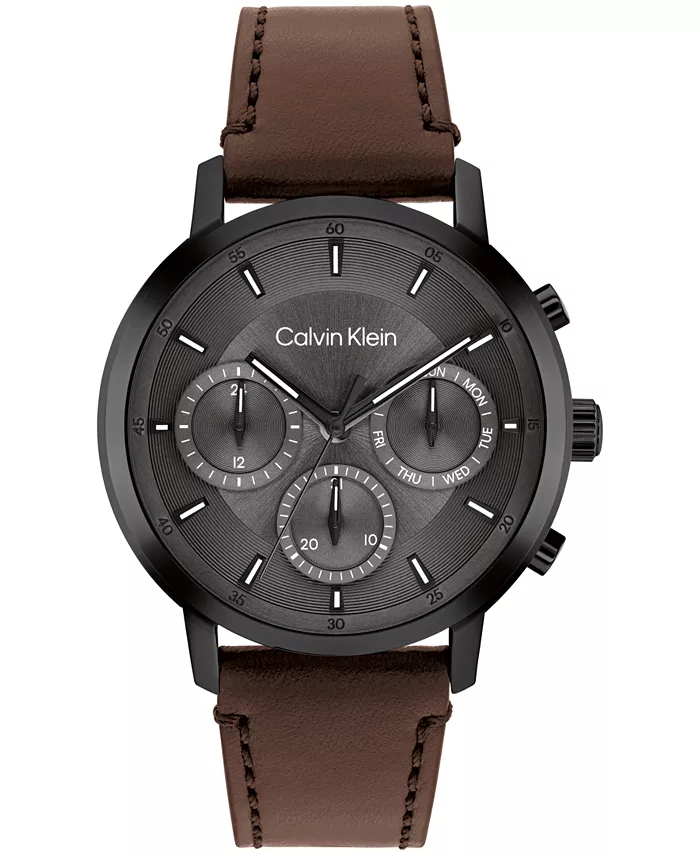 Мужские часы Gauge с ремешком из темно-коричневой кожи, 41 мм Calvin Klein
Мужские часы Gauge с ремешком из темно-коричневой кожи, 41 мм Calvin Klein