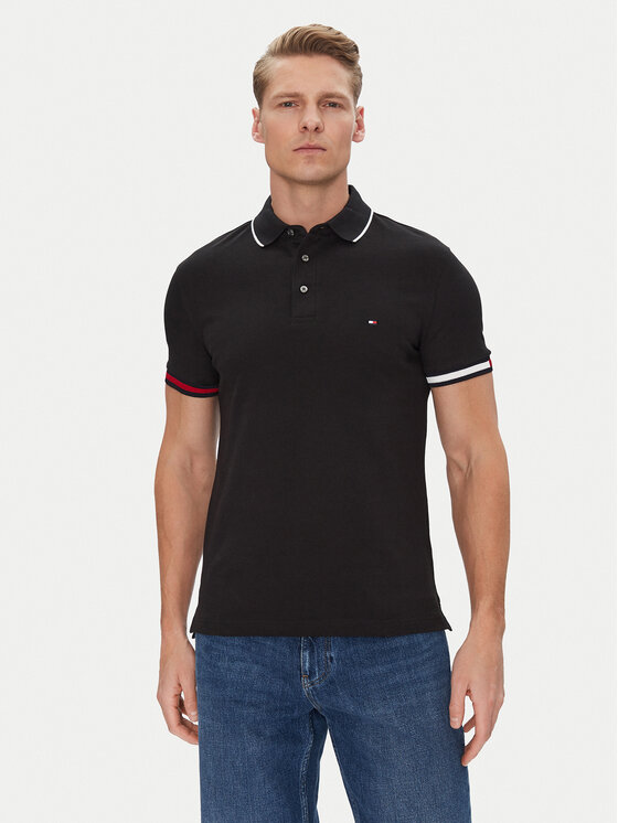 Рубашка поло облегающего кроя Flag Cuff MW0MW38458 Tommy Hilfiger, черный
Рубашка поло облегающего кроя Flag Cuff MW0MW38458 Tommy Hilfiger, черный