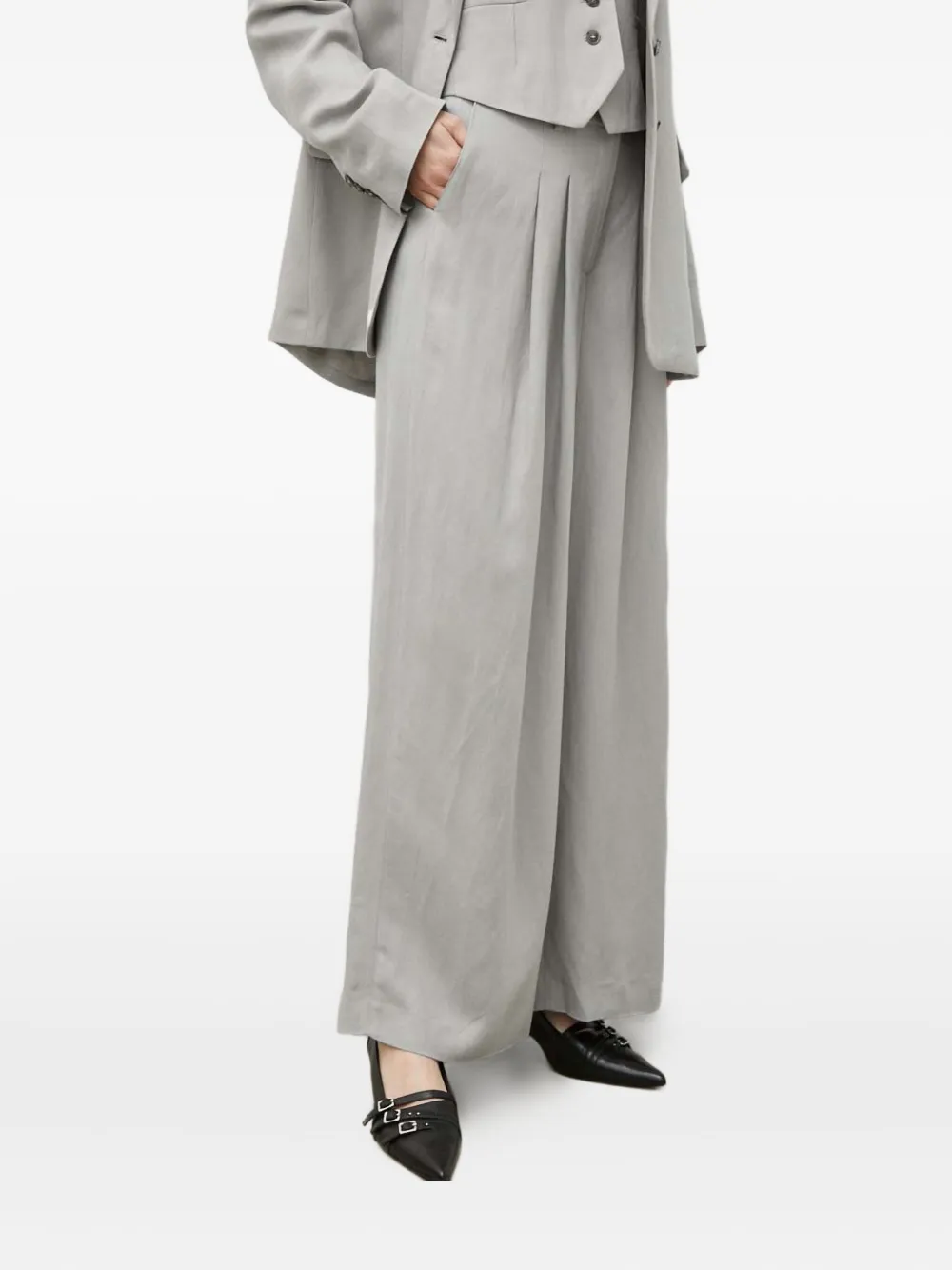 Плиссированные брюки-палаццо Herskind, серый
Плиссированные брюки-палаццо Herskind, серый