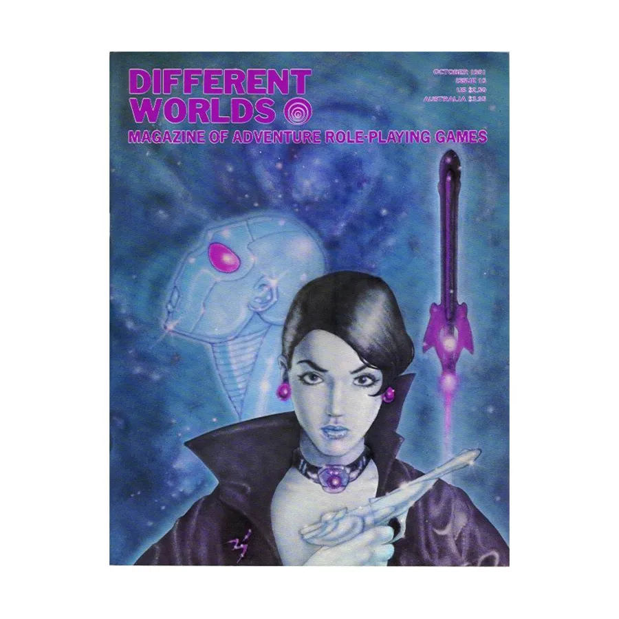 Журнал #15 "Six New Traveller Classes, RuneQuest Cult", Different Worlds Magazine
Журнал #15 "Six New Traveller Classes, RuneQuest Cult", Different Worlds Magazine