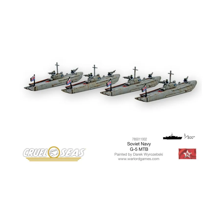 Советские МТБ Г-5, Cruel Seas (1/300)
Советские МТБ Г-5, Cruel Seas (1/300)