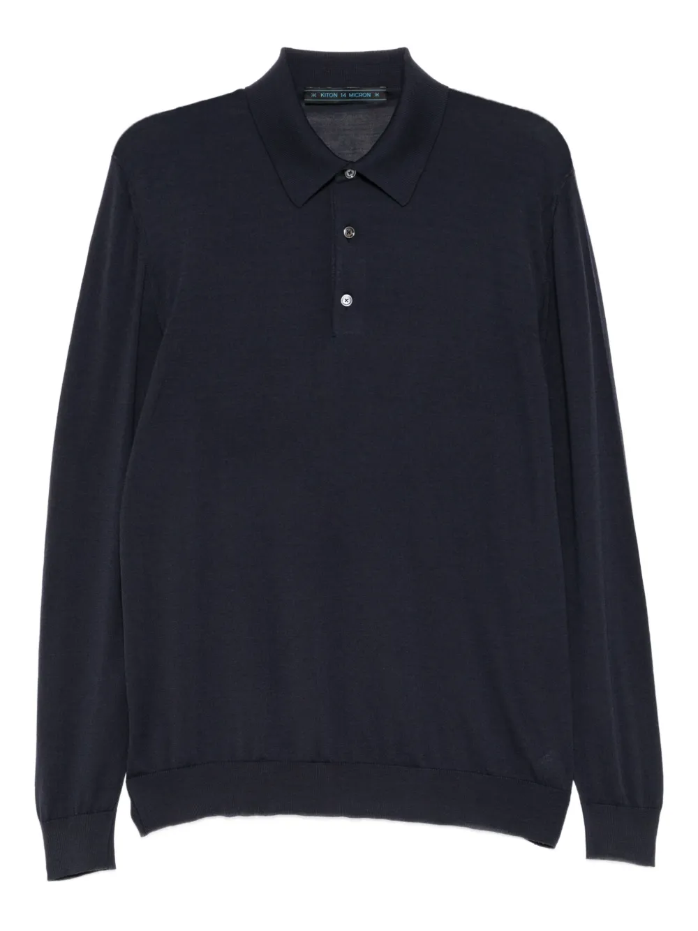 Рубашка-поло с длинными рукавами Kiton, синий
Рубашка-поло с длинными рукавами Kiton, синий