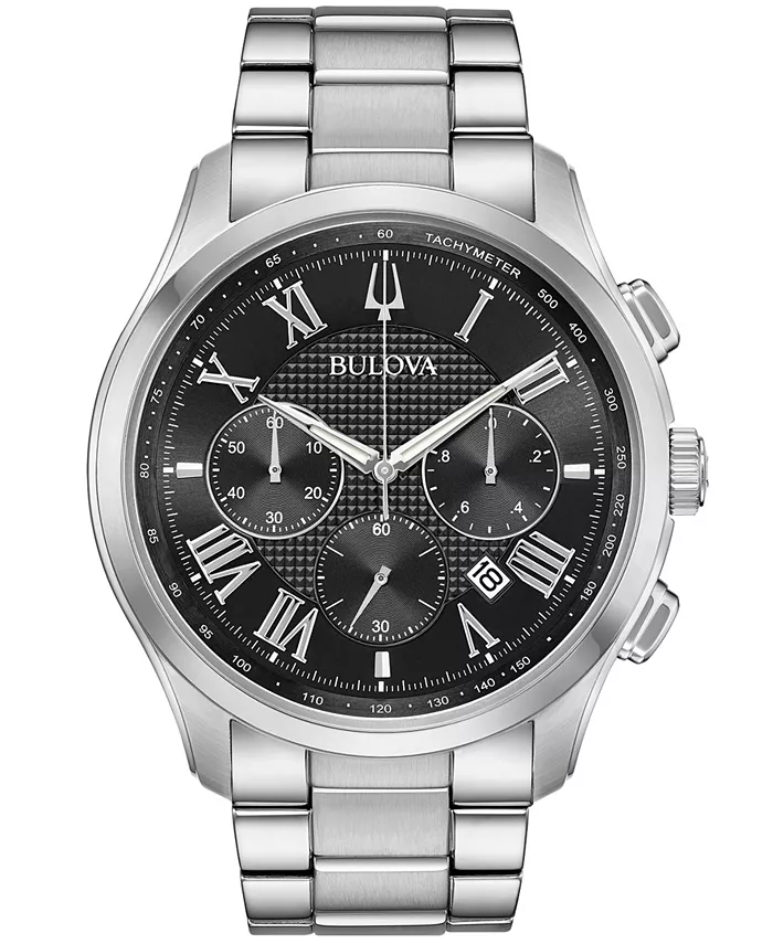 Мужские хронографические часы Wilton на стальном браслете 46.5 мм Bulova, Черный, Мужские хронографические часы Wilton на стальном браслете 46.5 мм Bulova
Мужские хронографические часы Wilton на стальном браслете 46.5 мм Bulova, Черный, Мужские хронографические часы Wilton на стальном браслете 46.5 мм Bulova