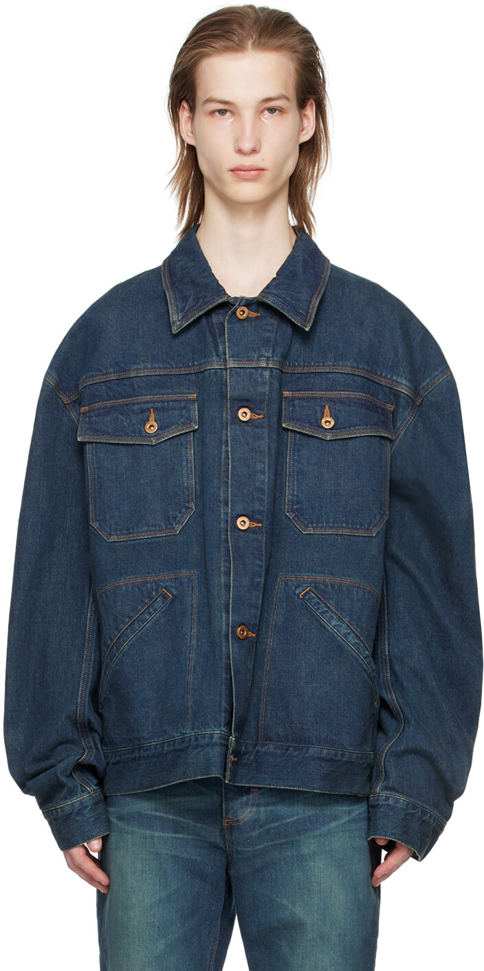Джинсовая куртка на пуговицах индиго Kozaburo
Джинсовая куртка на пуговицах индиго Kozaburo